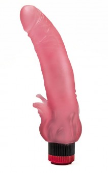 Розовый гелевый вибратор с клиторальными лепестками - 18,5 см., LOVETOY (А-Полимер) Розовый гелевый вибратор с клиторальными лепестками - 18,5 см., LOVETOY (А-Полимер)